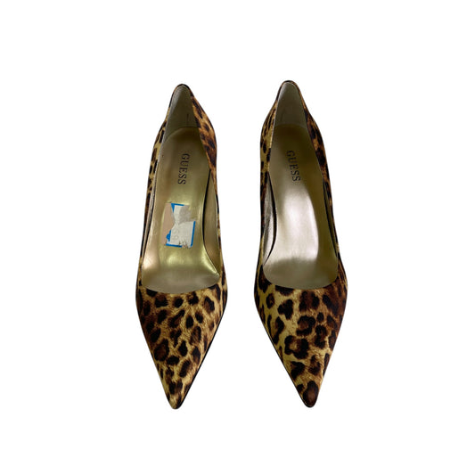 Shoes Heels Stiletto By Guess In Animal Print, Size:10