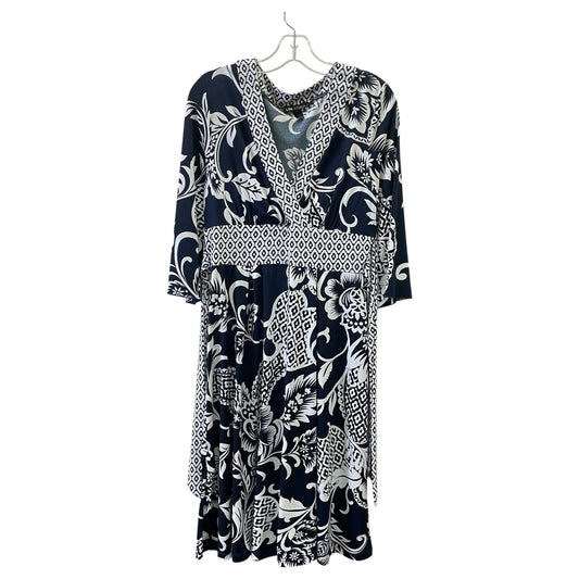 Dress Casual Short By In Studio In Blue, Size:6