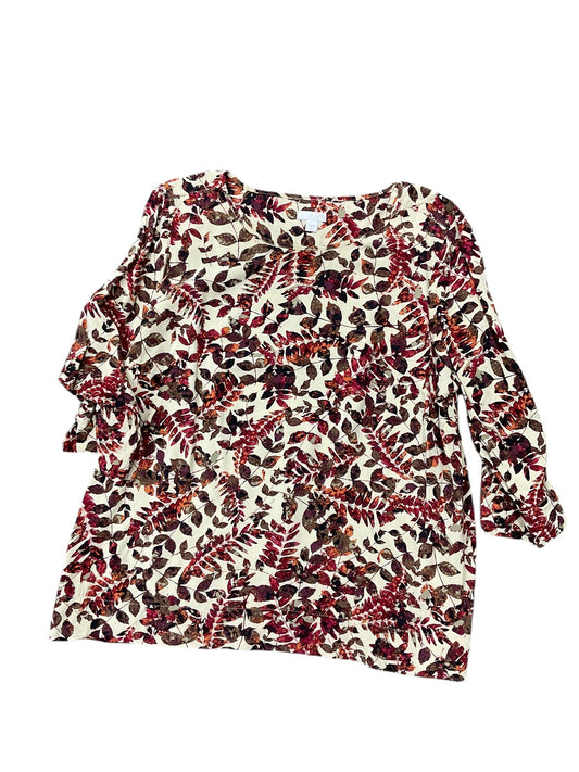 Top Ls By J. Jill In Cream, Size:Xl