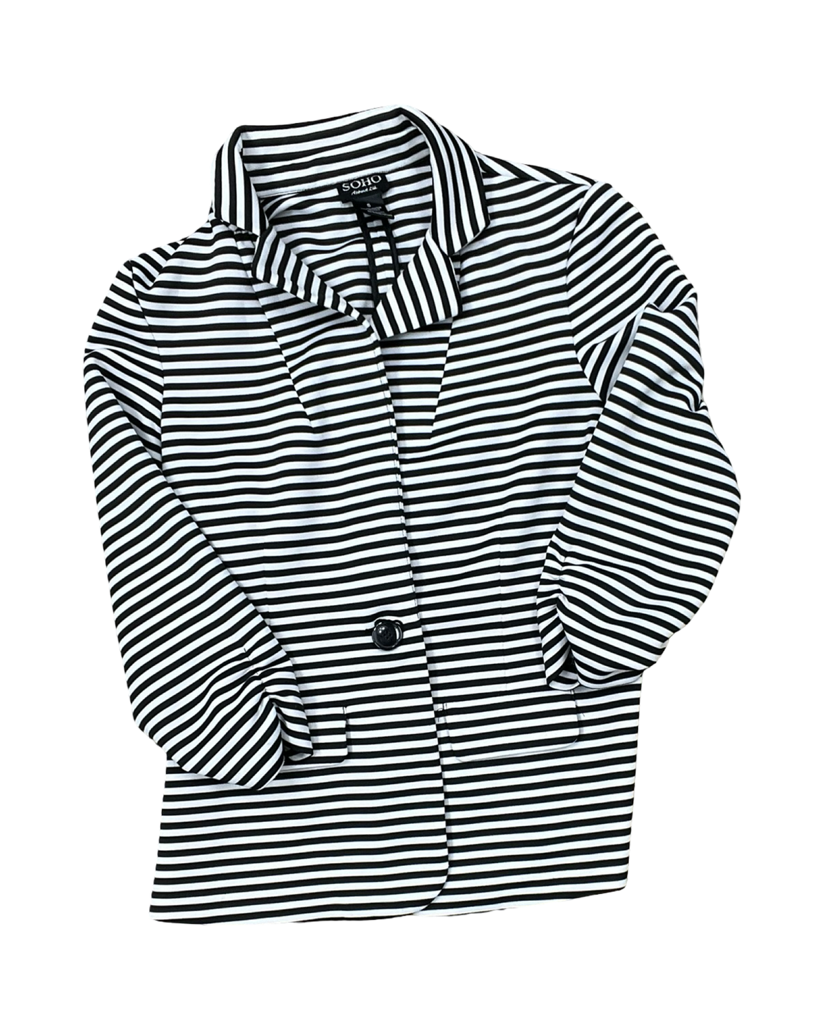 Blazer By Soho Apparel In Black & White, Size:S
