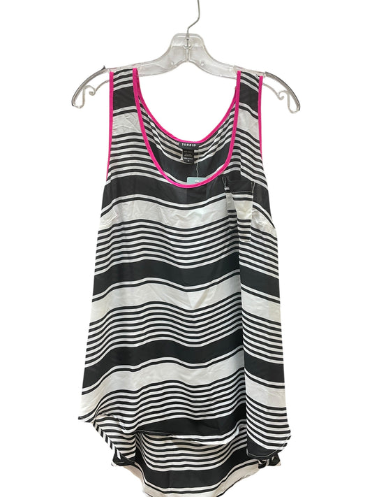 Top Sleeveless Basic By Torrid In Black & Pink, Size:2X
