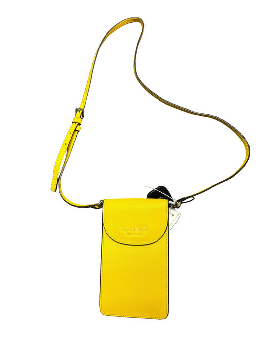 Crossbody Designer By Kate Spade In Yellow, Size:Small