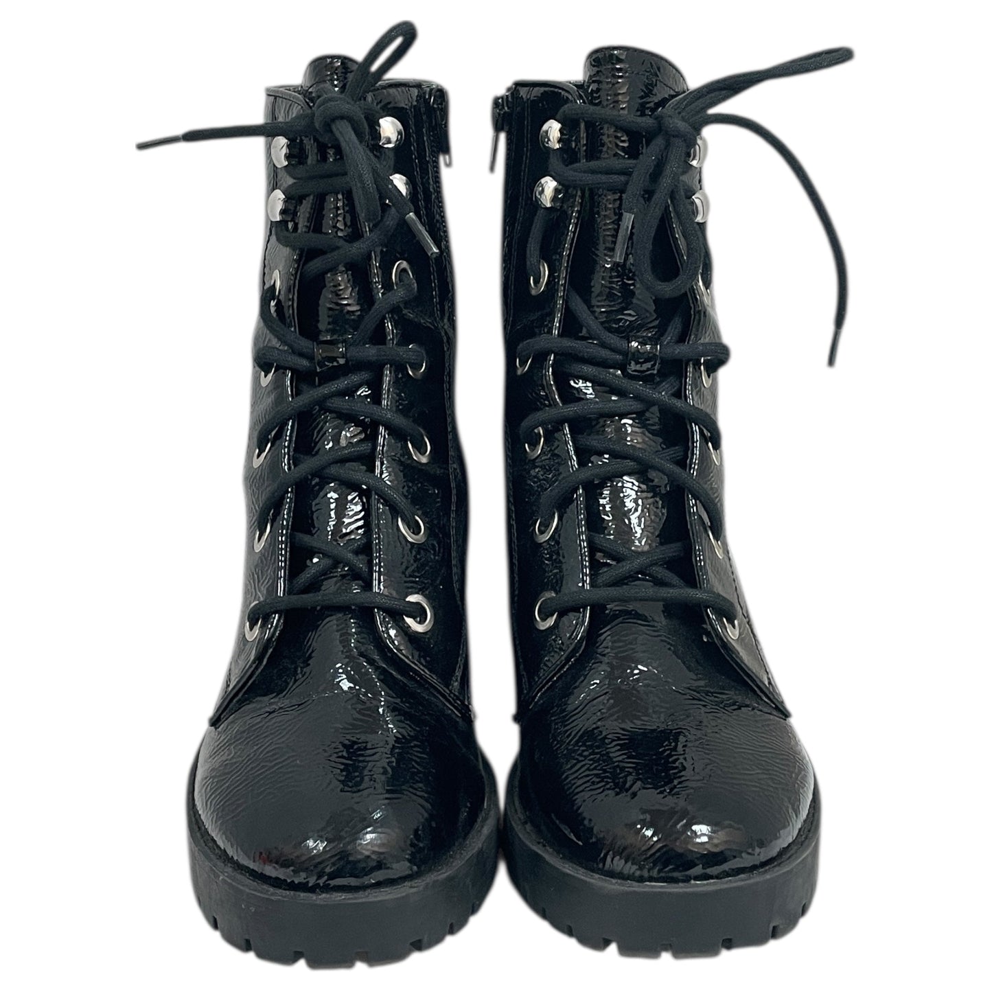 Boots Ankle Heels By Steve Madden In Black, Size:9.5