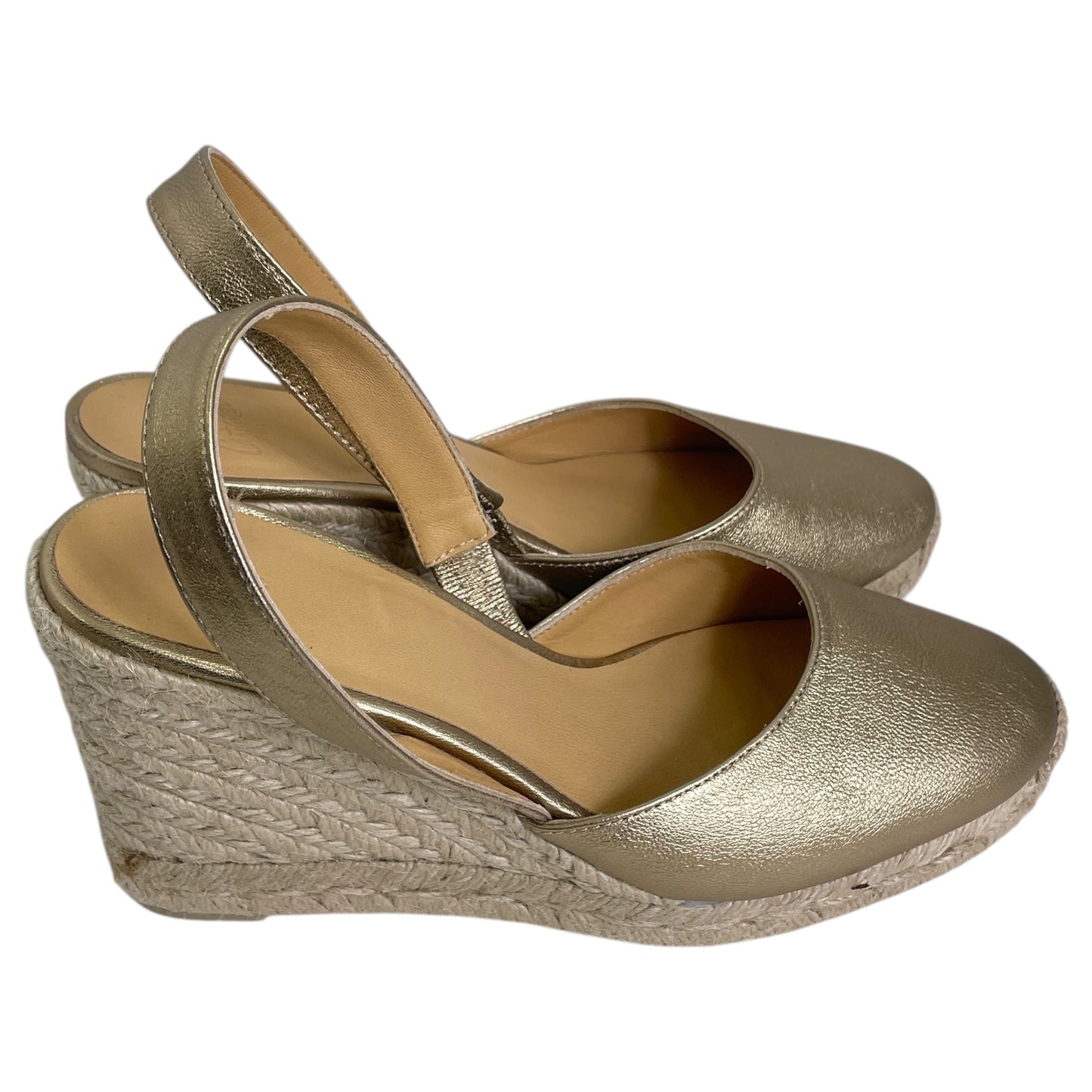 SHOES HEELS WEDGE by  CMA In GOLD, Size: 8