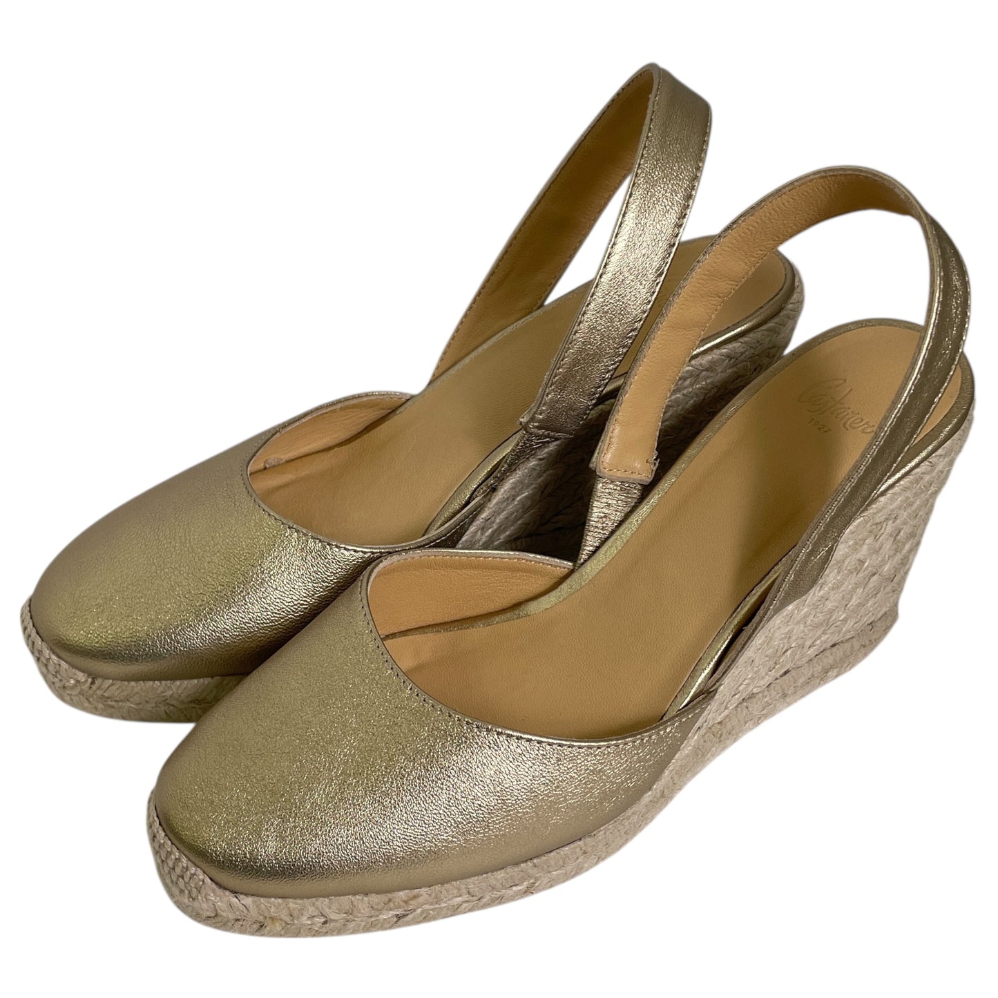 SHOES HEELS WEDGE by  CMA In GOLD, Size: 8