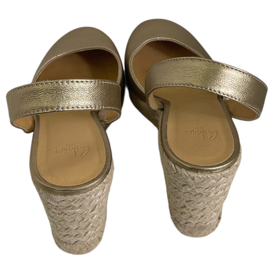 SHOES HEELS WEDGE by  CMA In GOLD, Size: 8