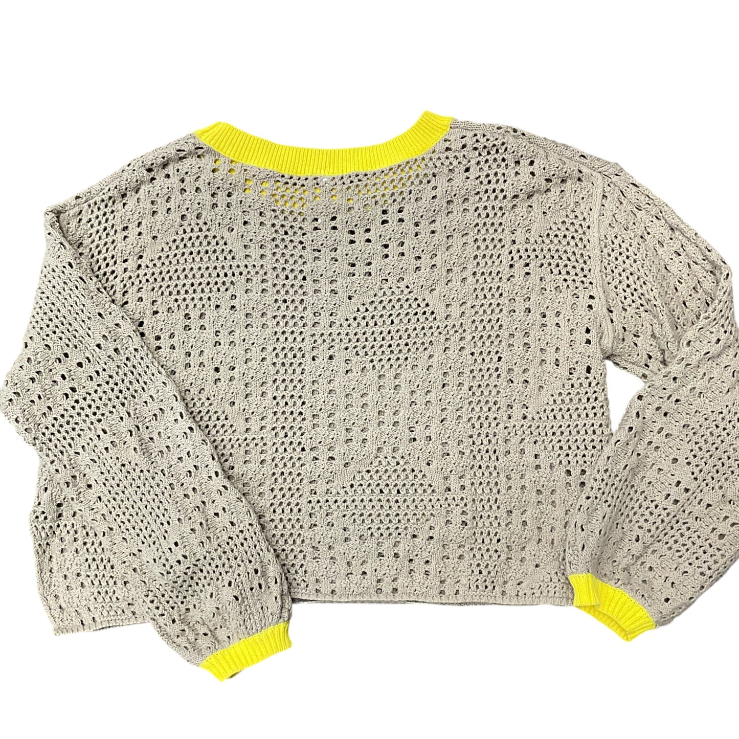 Sweater By Free People In Tan & Yellow, Size:Xs