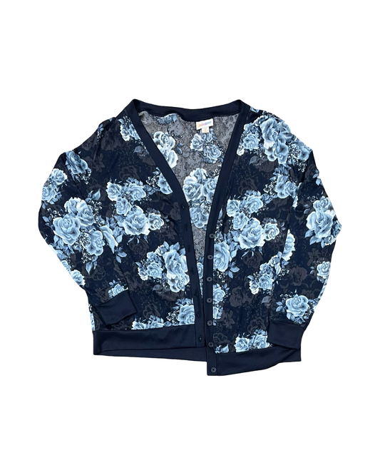 Cardigan By Lularoe In Blue, Size:Xs
