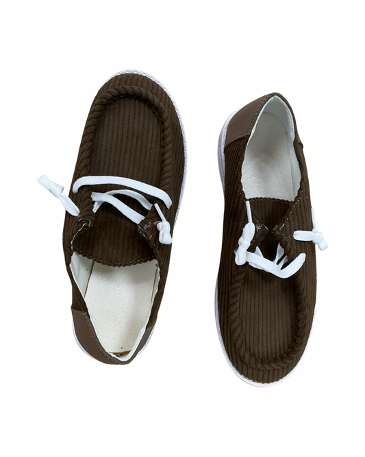 Shoes Flats By Clothes Mentor In Brown, Size:8.5