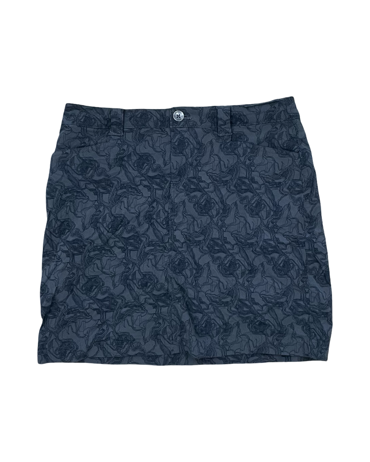 Skort By Eddie Bauer In Black & Grey, Size:2
