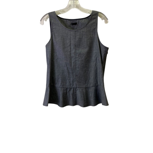 Top Sleeveless By Theory In Blue, Size:L