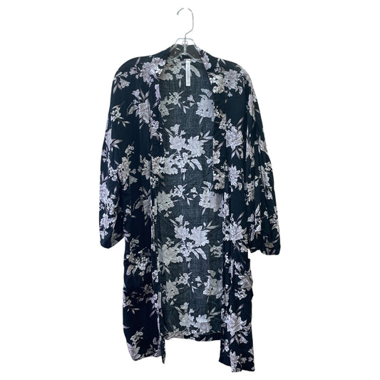 Kimono By Spiritual Gangster In Black & Tan, Size:Osfm