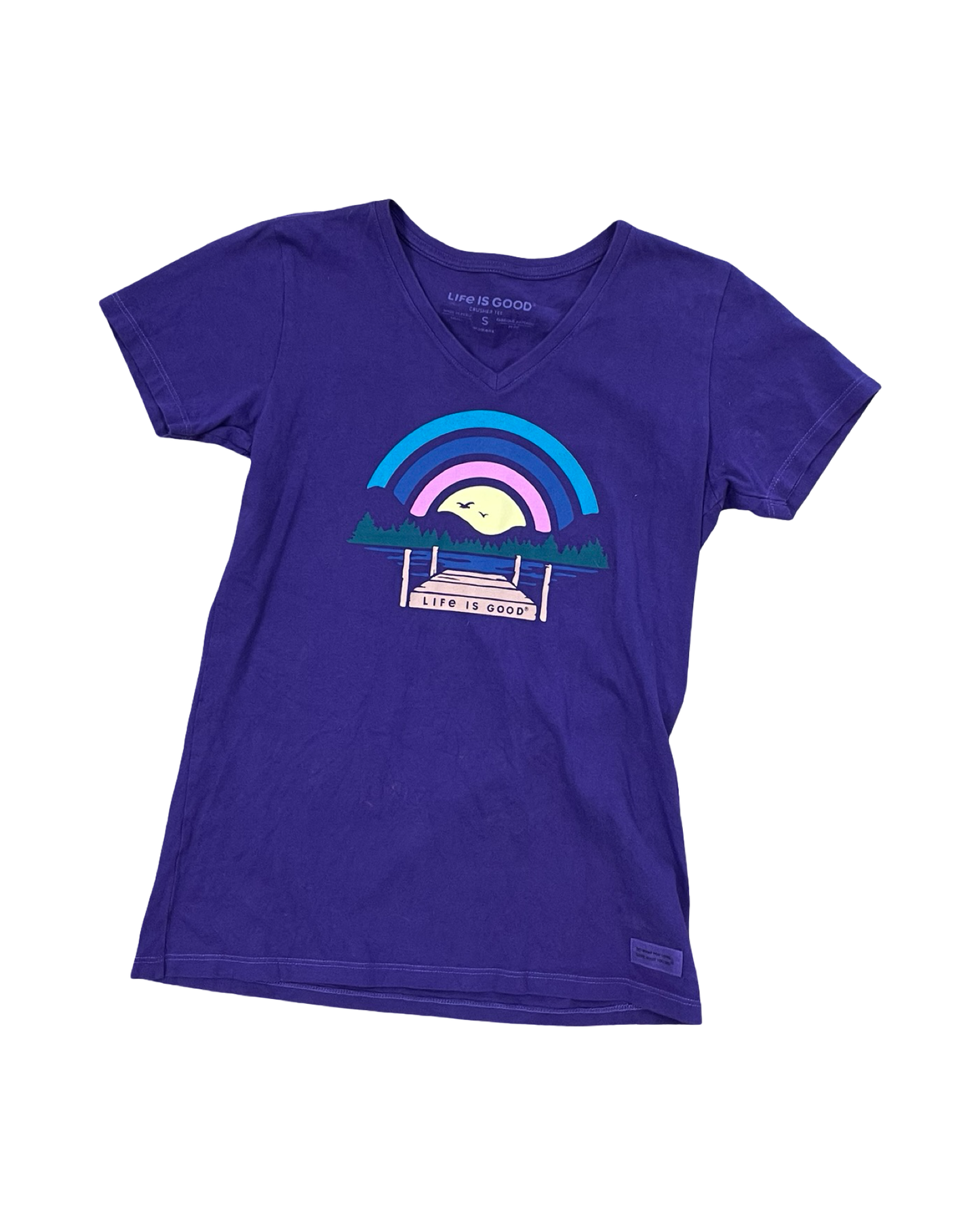 Top Ss Basic By Life Is Good In Purple, Size:S