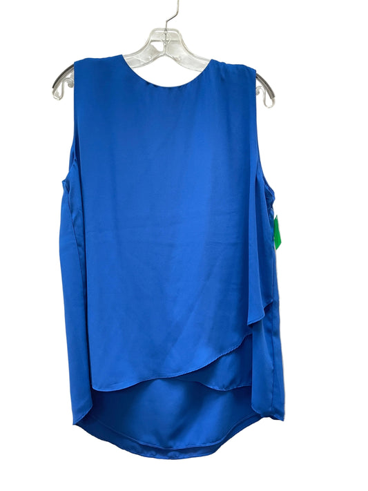 Top Sleeveless By Peck And Peck In Blue, Size:L