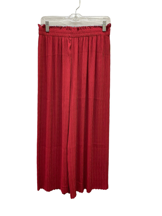 Pants Wide Leg By Zara In Red, Size:8