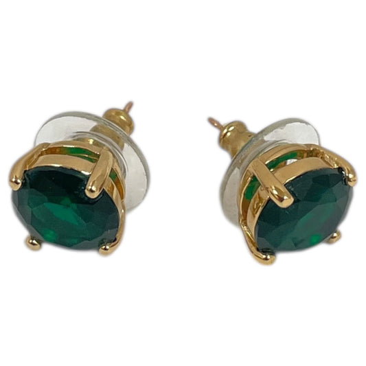 Earrings Designer By Kate Spade In Gold & Green