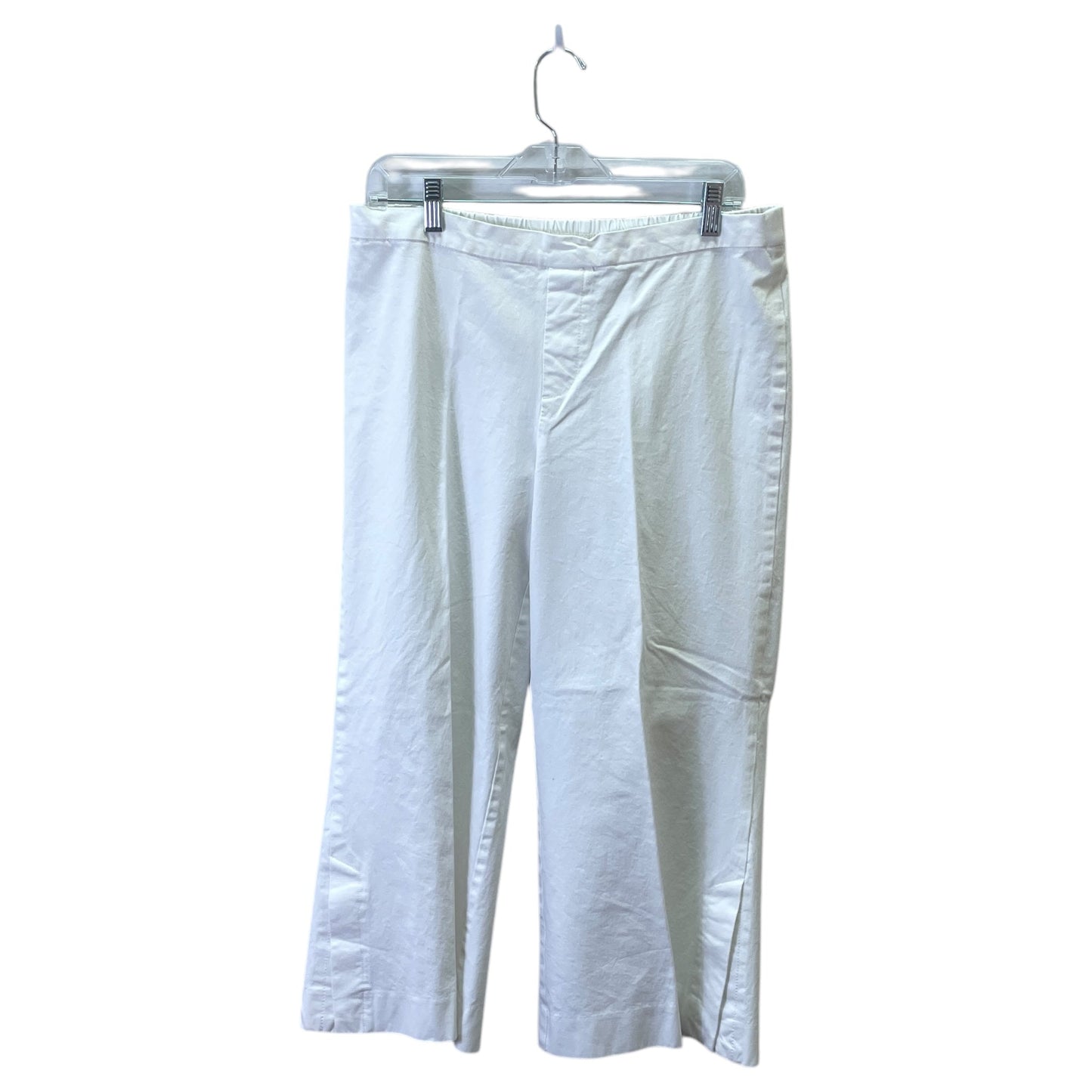 Pants Cropped By Isaac Mizrahi In White, Size:12