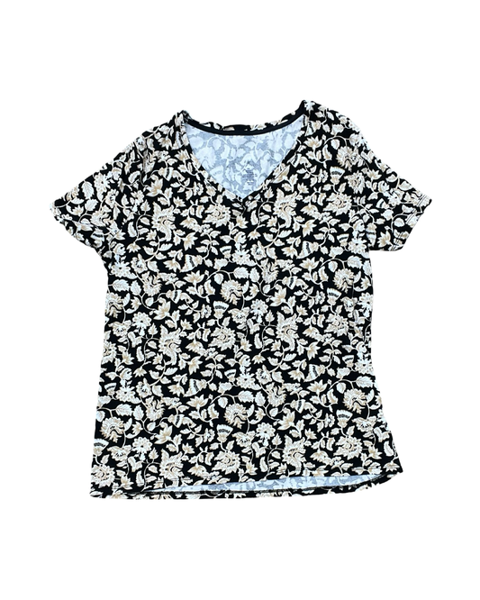 Top Ss By Clothes Mentor In Black & Tan, Size:M