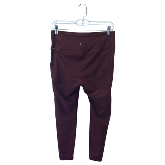 Athletic Leggings By Old Navy In Red, Size:L