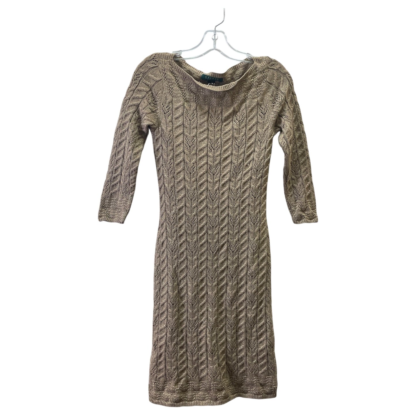 Sweater By Lauren By Ralph Lauren In Gold, Size:Xs
