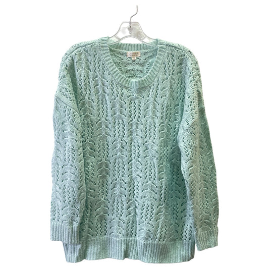 Sweater By Ultra Flirt In Green, Size:1X