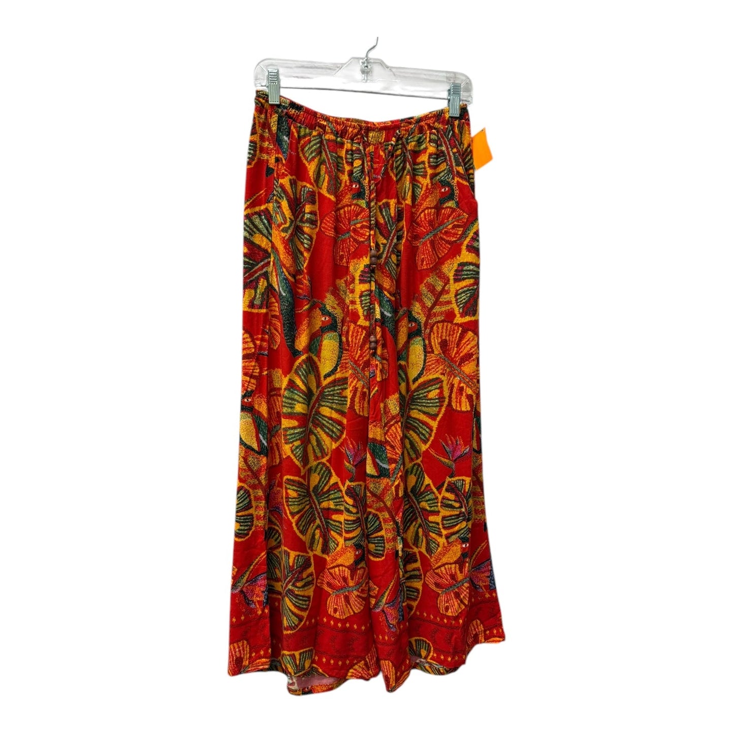 Pants Wide Leg By Christian Siriano In Red, Size:2