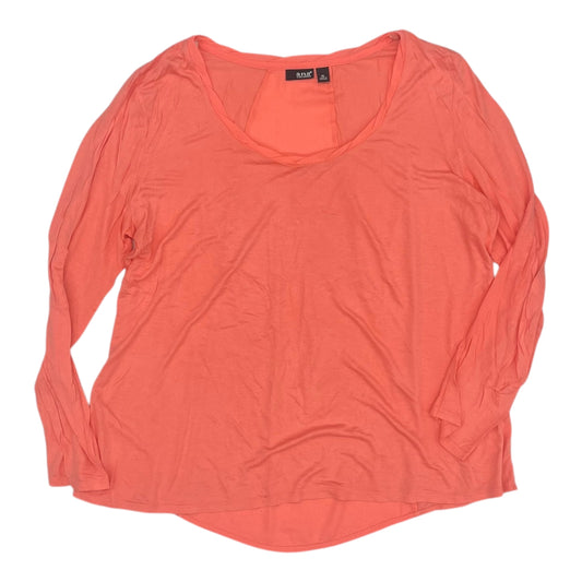 Blouse Ls By Ana In Coral, Size:Xl