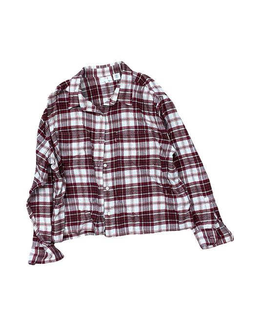 Blouse Ls By Levis In Red & White, Size:M