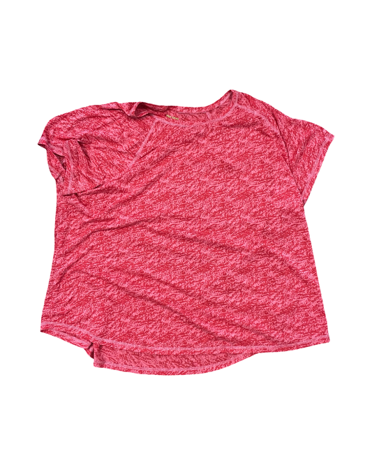 Athletic Top Ss By Tek Gear In Red, Size:4X