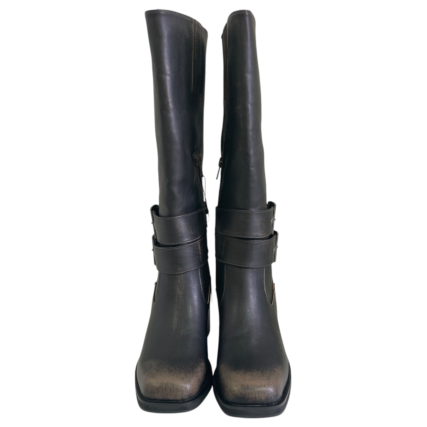 Boots Leather By The Drop In Brown, Size:5