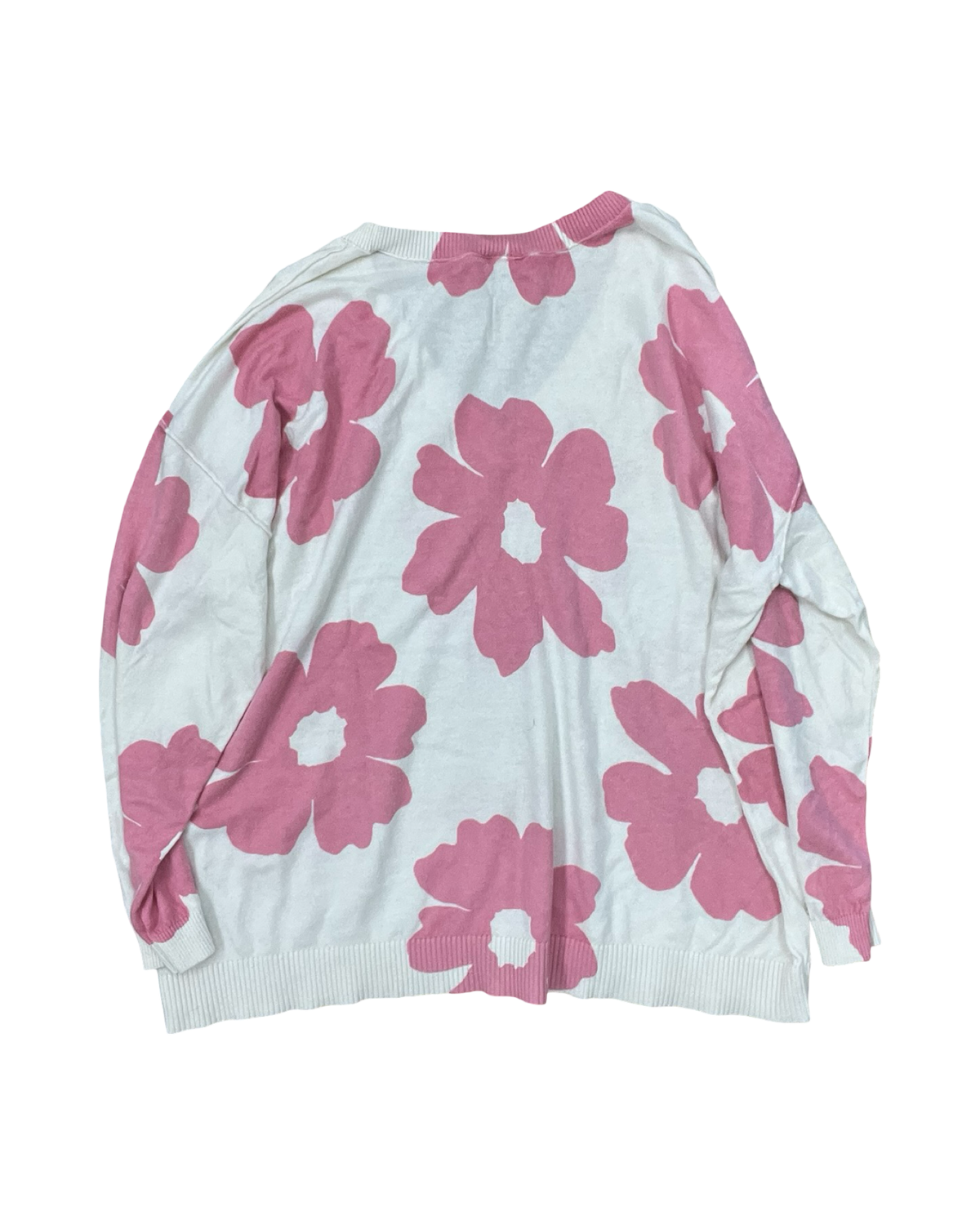 Sweater By Torrid In Pink & White, Size:2X