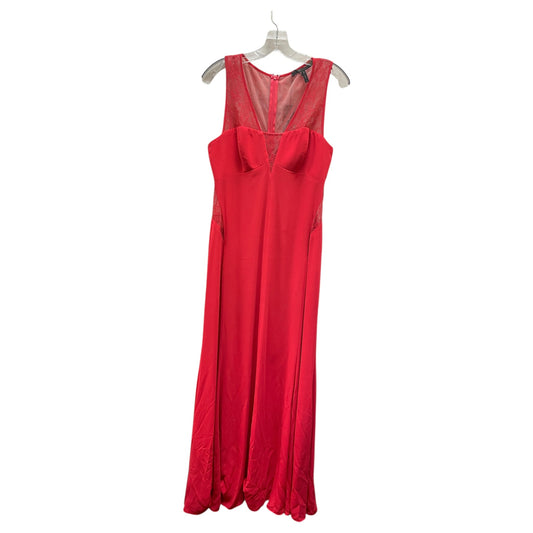 Dress Party Long By Bcbgmaxazria In Red, Size:L