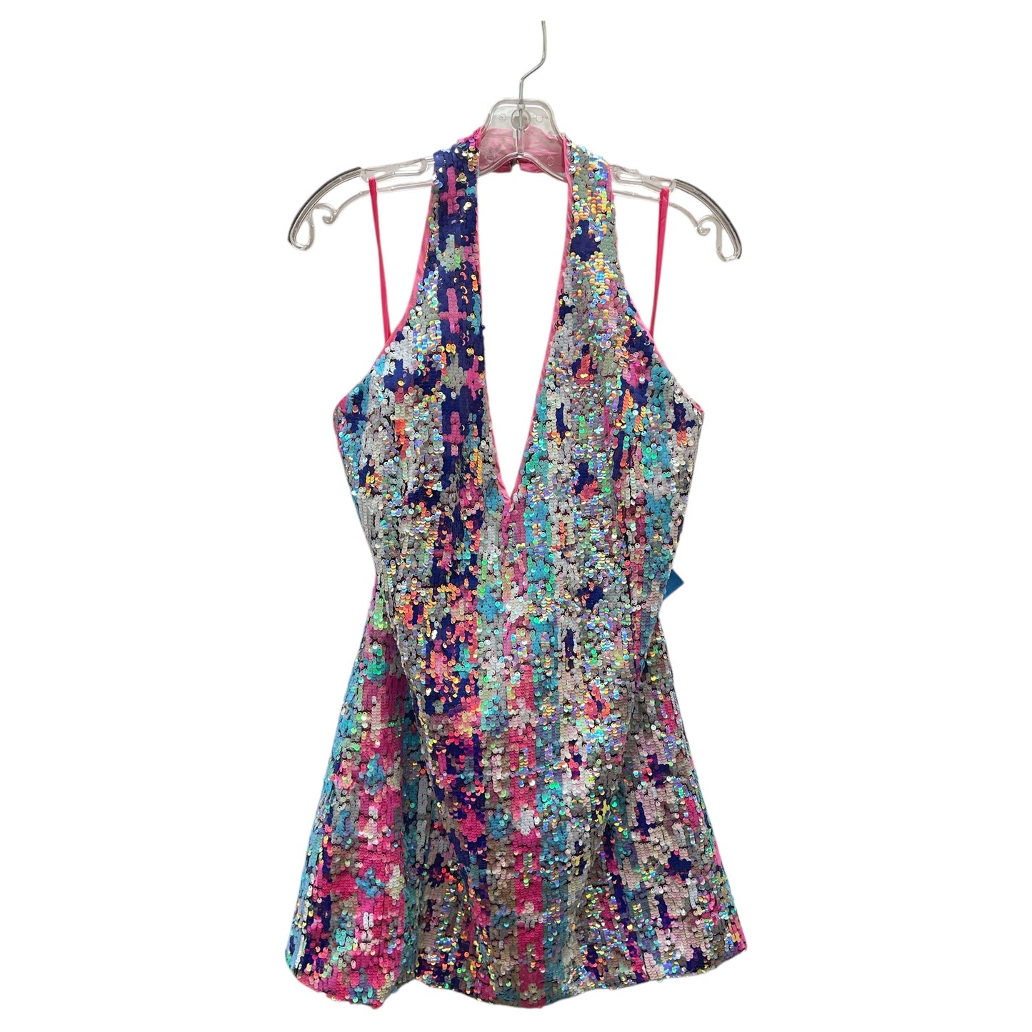 Dress Party Short By Nasty Gal In Pink & Purple, Size:M