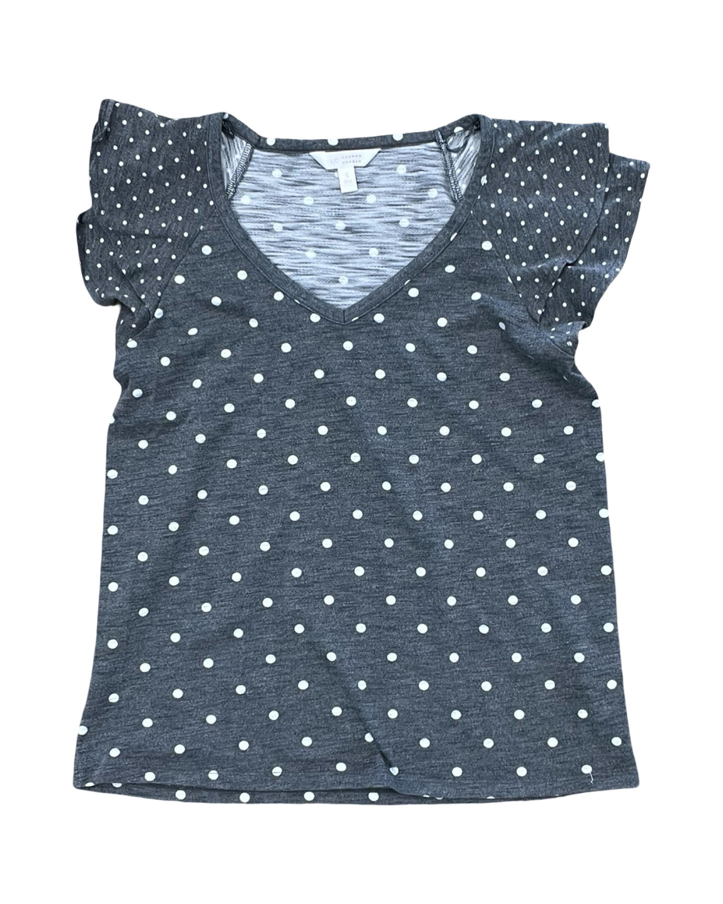 Top Ss By Lc Lauren Conrad In Grey & White, Size:S