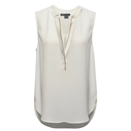 Silk Top Sleeveless By Vince In Cream, Size: 2