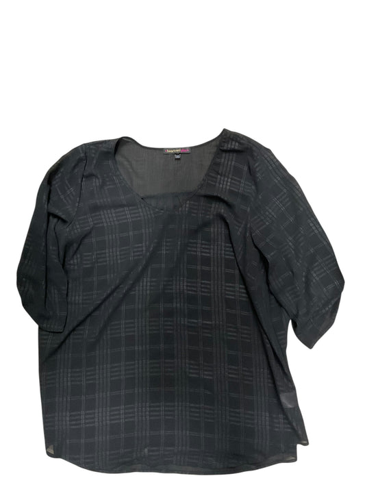 Top Ss By Heart And Soul In Black, Size:2X