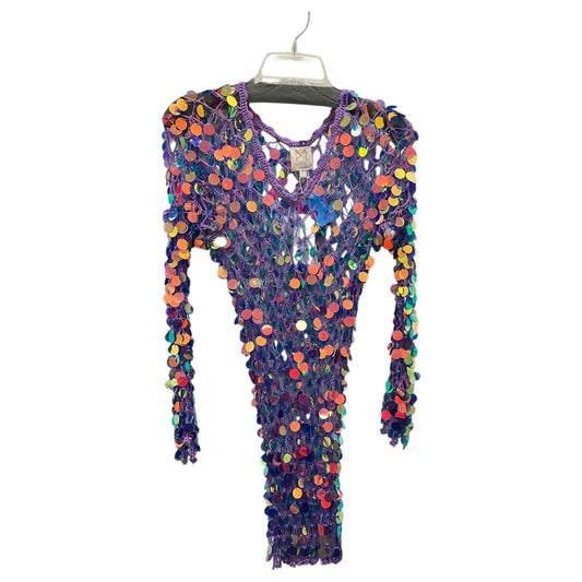 Swimwear Cover-Up Designer By Milly In Purple, Size:M