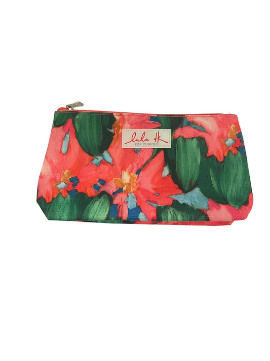 Makeup Bag By Clinique In Floral Print, Size:Medium