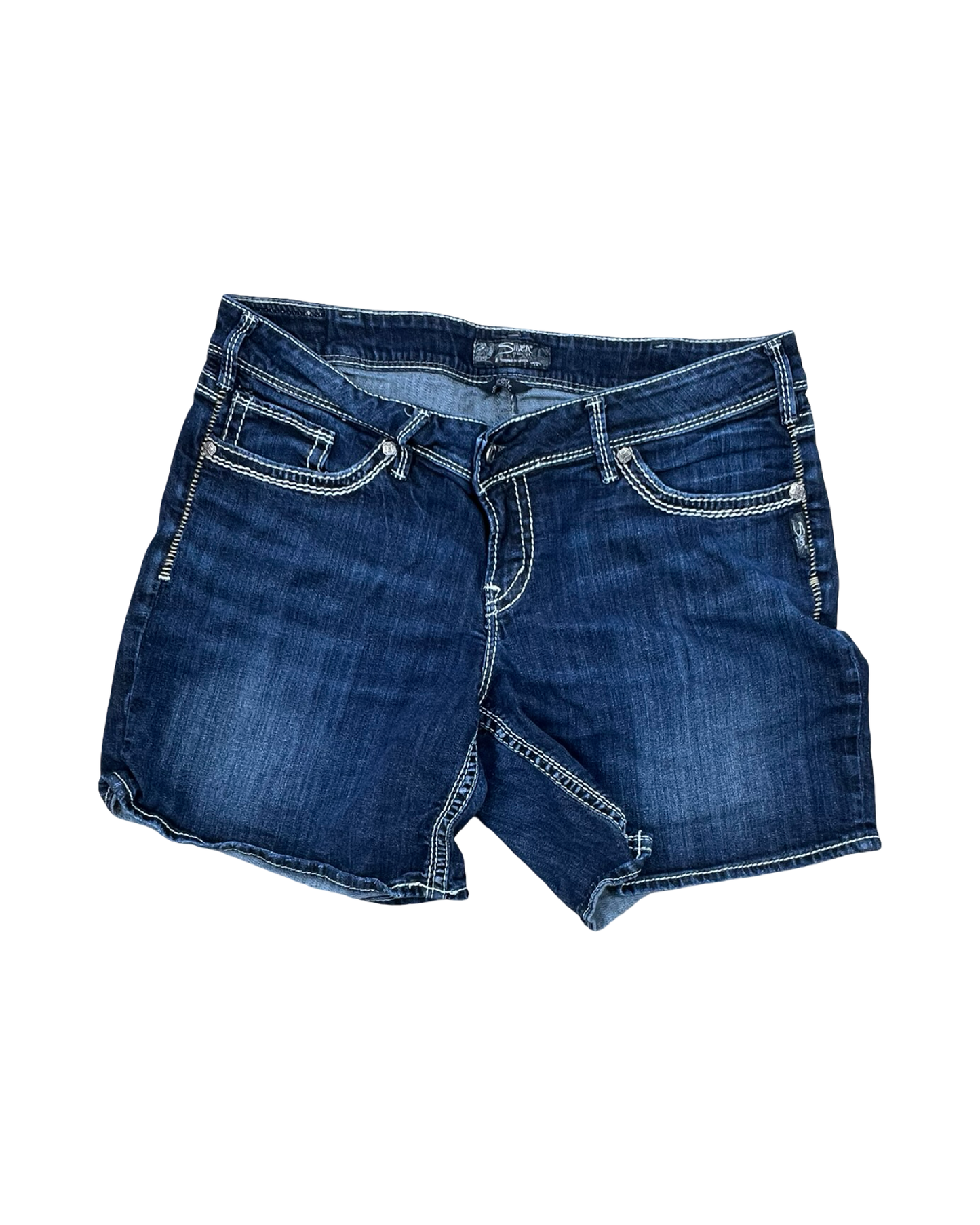 Shorts By Silver In Blue Denim, Size:18