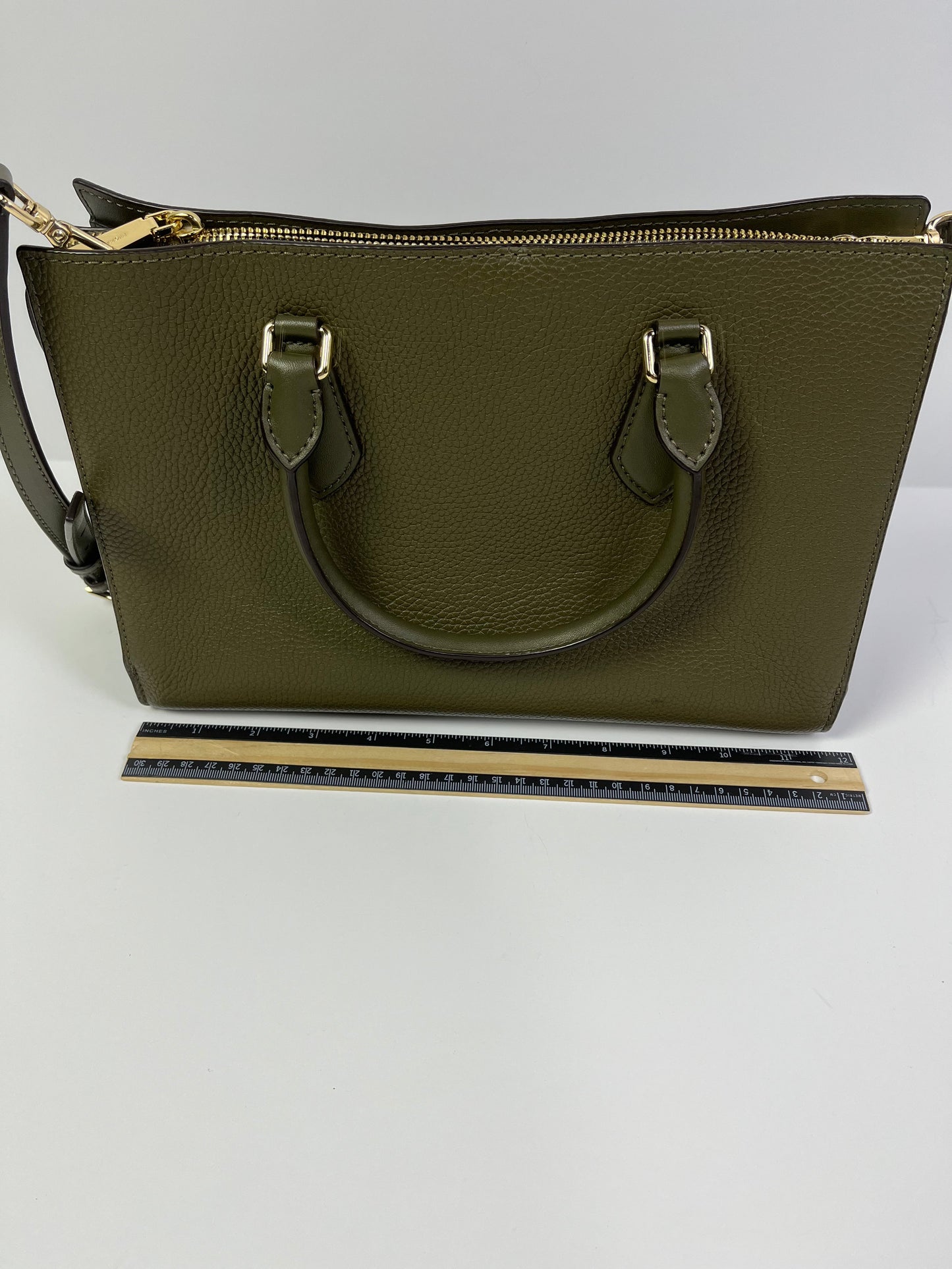 Handbag Designer By Michael Kors In Green, Size:Medium