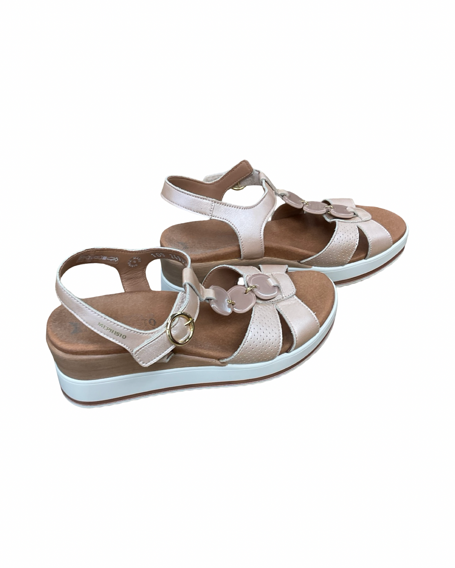 Sandals Heels Kitten By Mephisto In Tan, Size:6.5