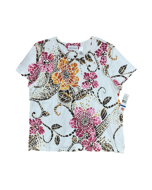Top Ss By Alfred Dunner In White, Size:Xl