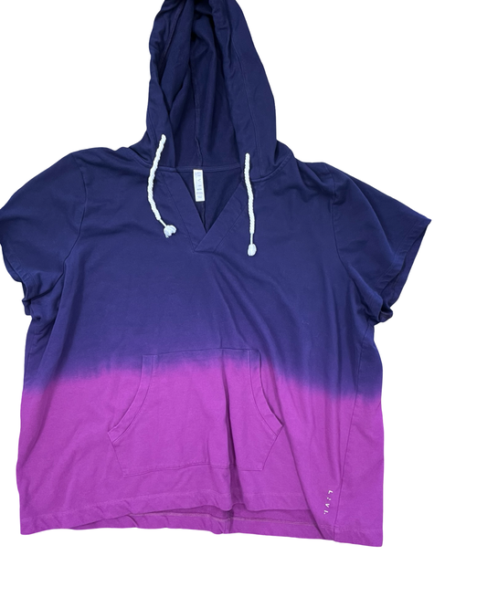 Top Ss By Livi Active In Blue & Purple, Size:4X