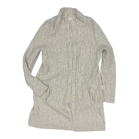 Sweater Cardigan By J. Jill In Cream, Size:M