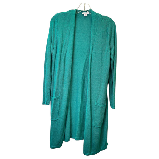 Sweater Cardigan By J. Jill In Green, Size:S