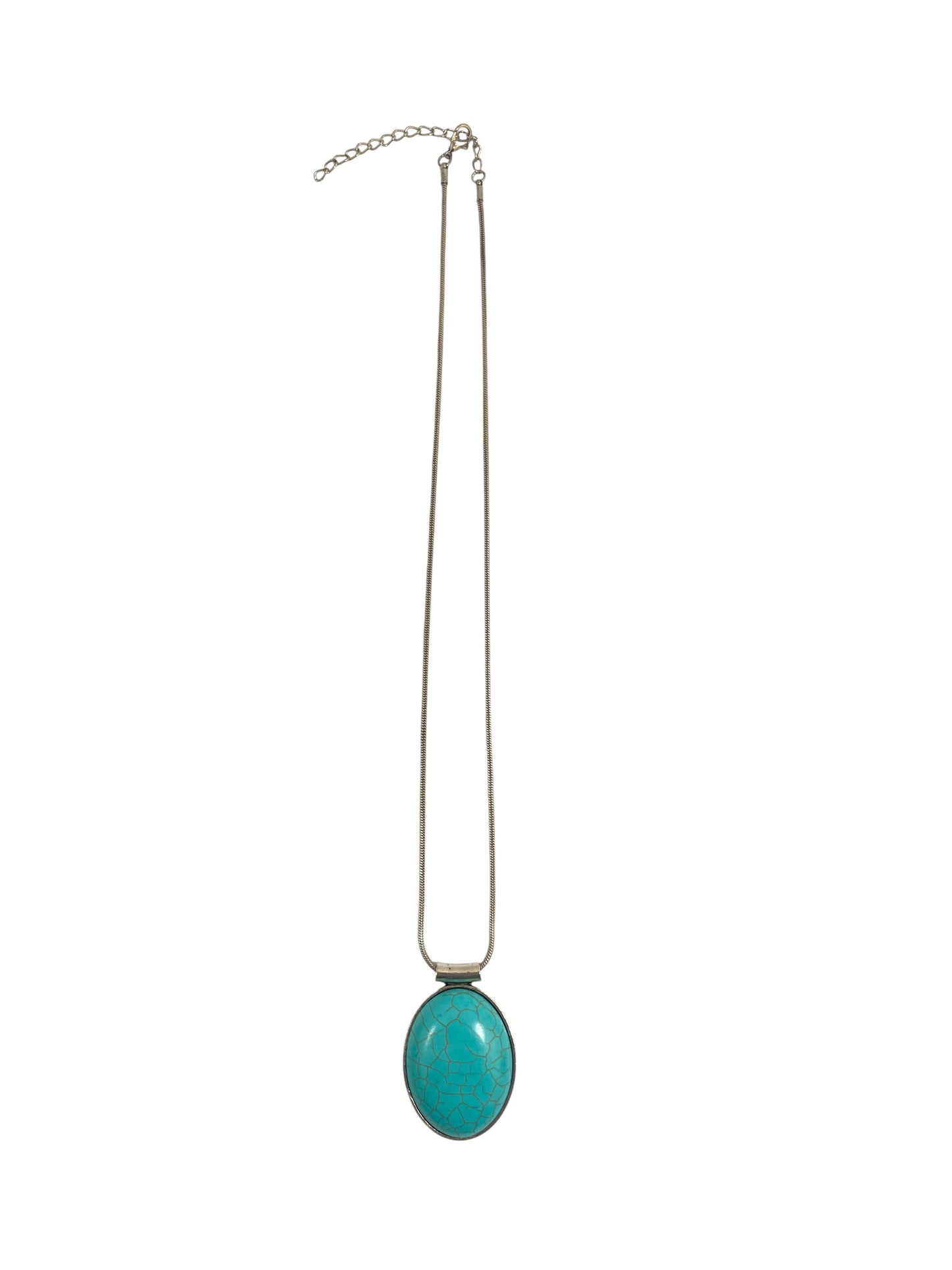 Necklace Pendant By Clothes Mentor In Blue & Silver
