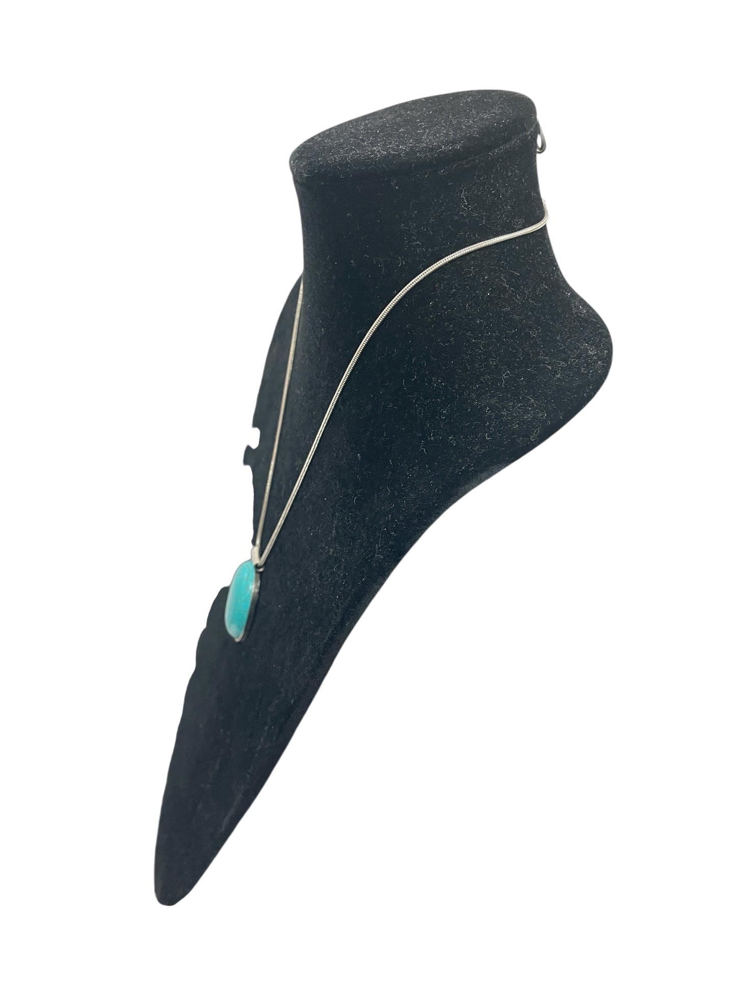 Necklace Pendant By Clothes Mentor In Blue & Silver