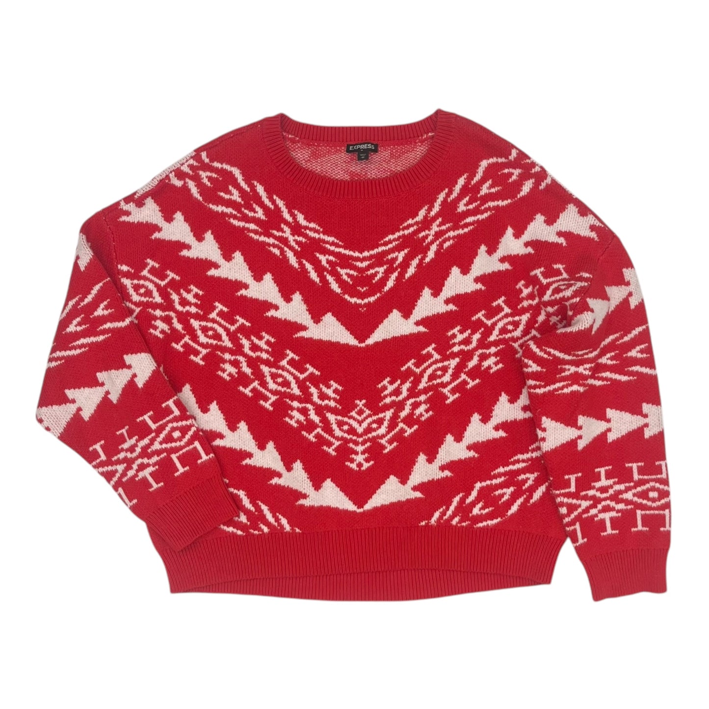 Sweater By Express In Red, Size:M