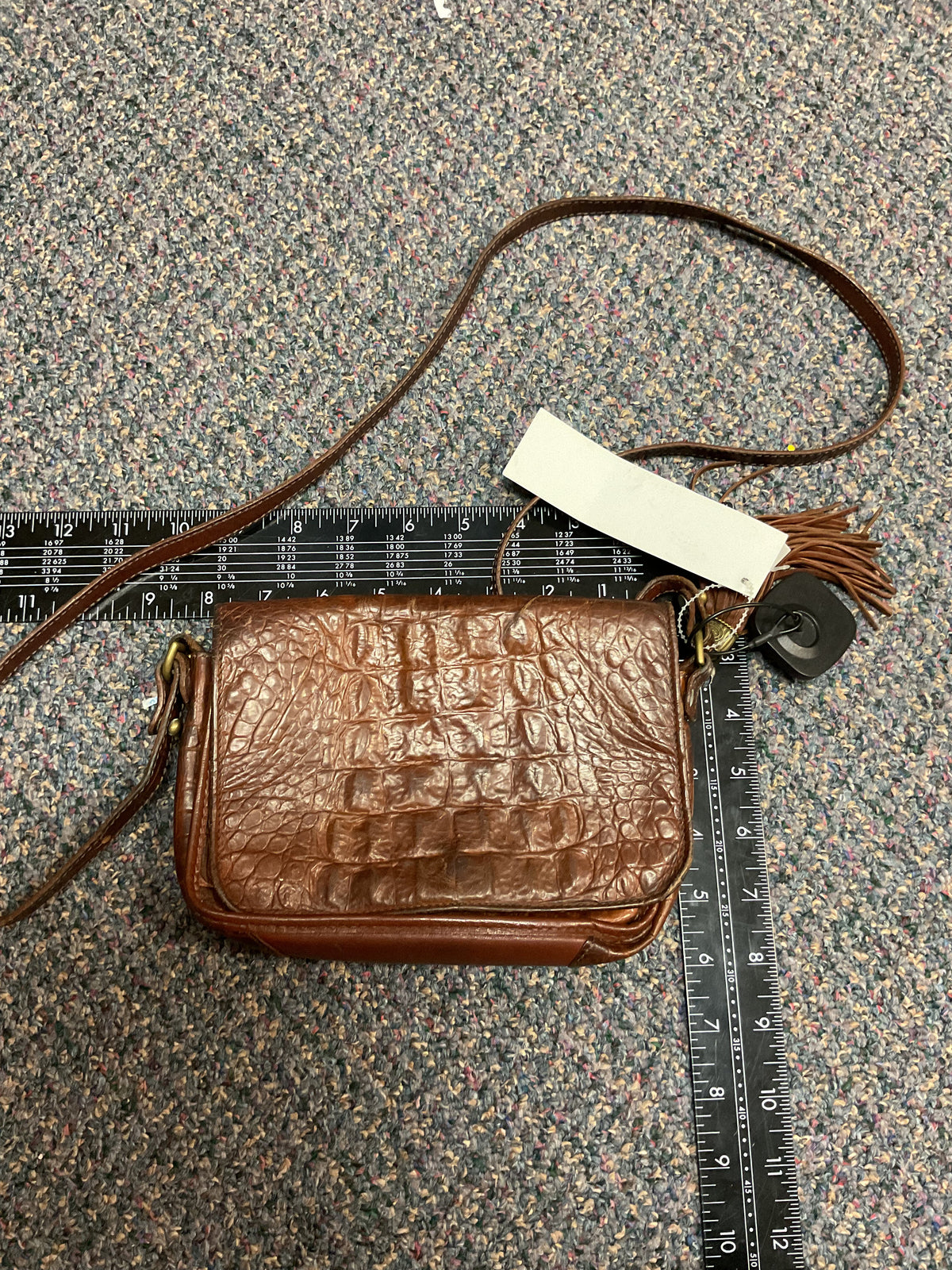 Crossbody Designer By Brahmin In Brown, Size:Small