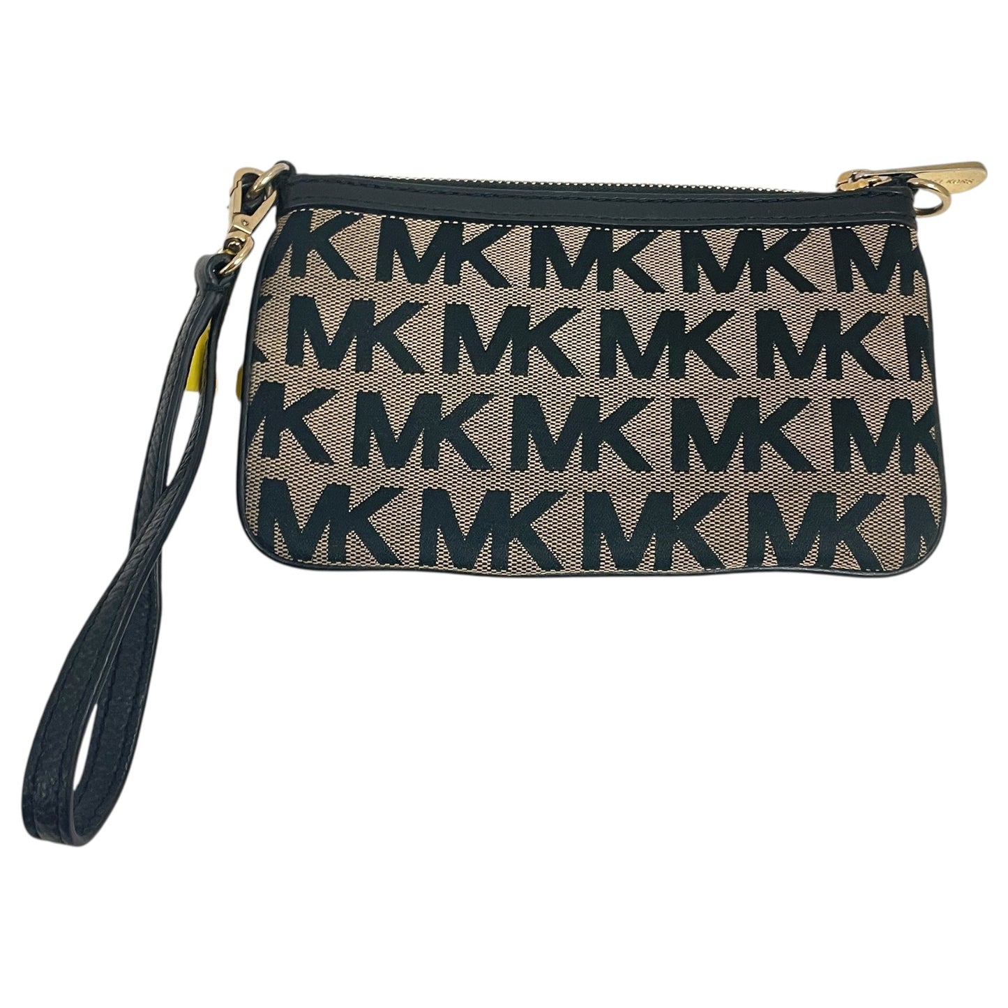 Wristlet Designer By Michael Kors In Black & Brown, Size:Small